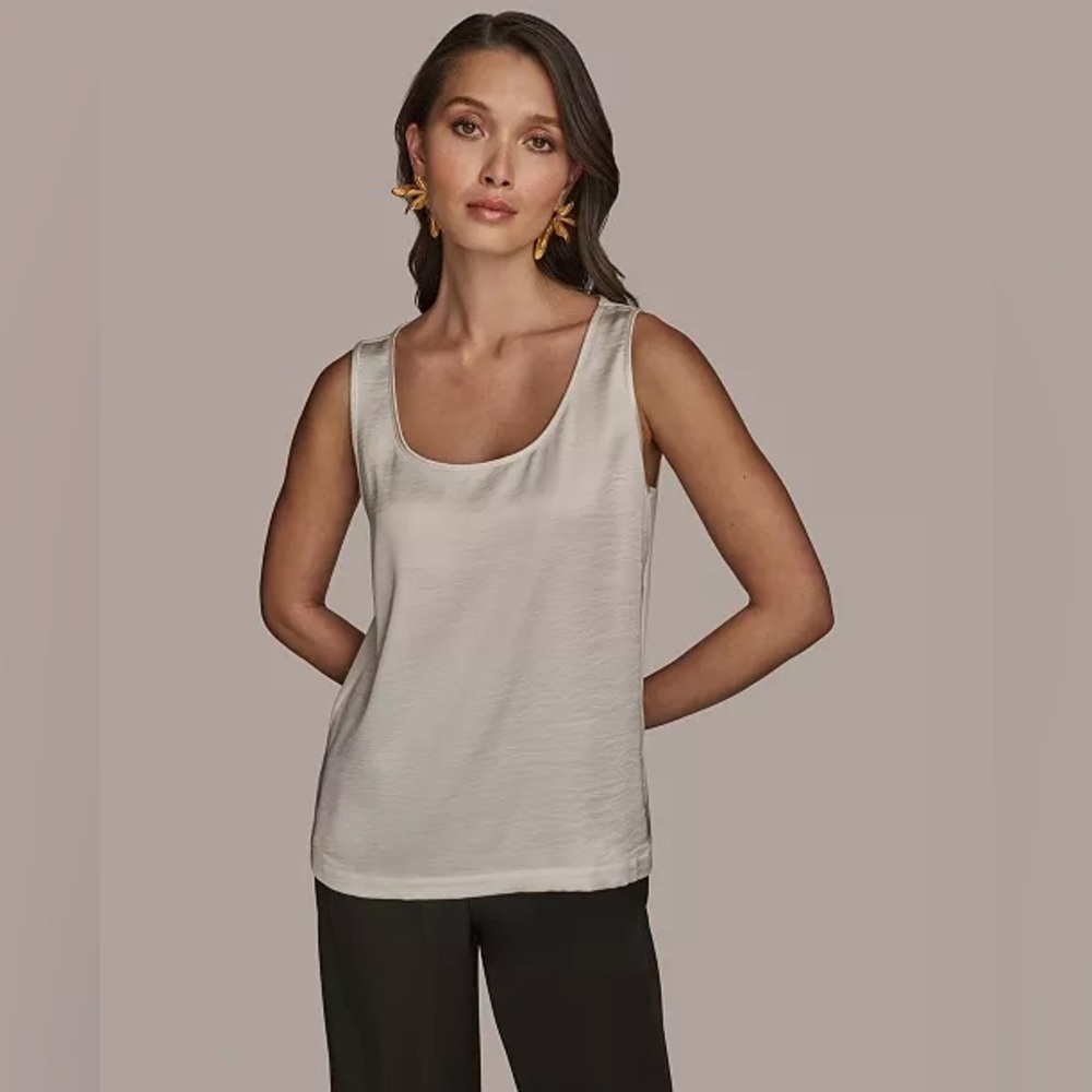 Donna Karan Ivory Tank Top